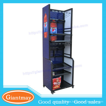 retail shop floor standing beverage drinks stand peg display for coke hanging